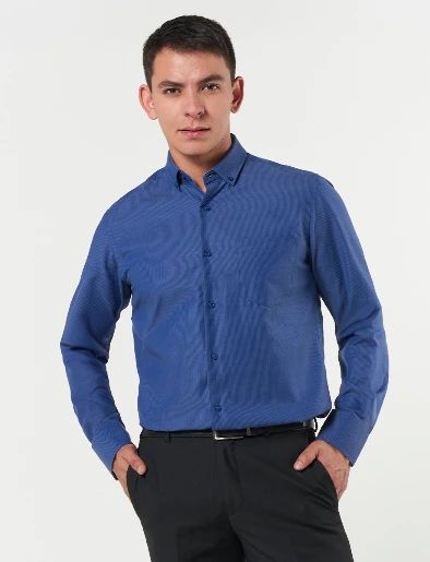 Camisa Textura Azul