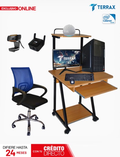 Combo Computador Terrax Intel Celeron + Accesorios Hogar