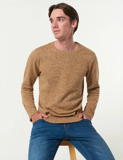 Sweater Mostaza con Textura