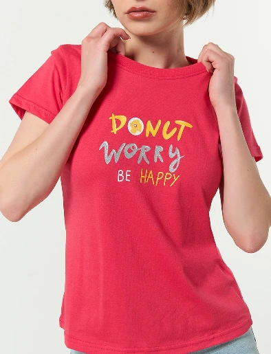 Camiseta Donut Fucsia