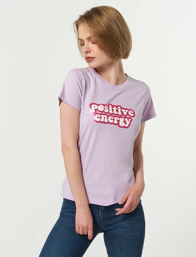 Camiseta Positive Lila