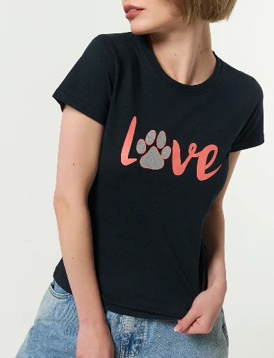 Camiseta Love Negro