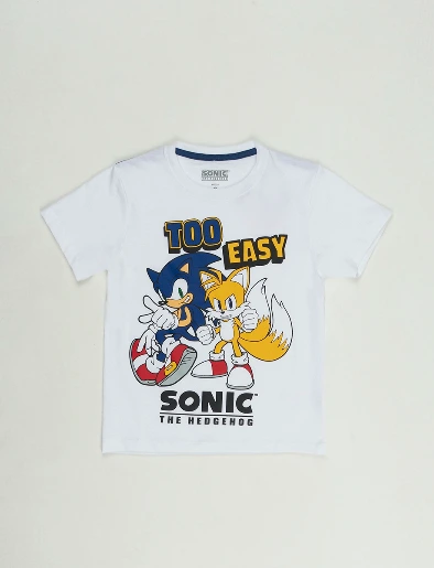 Camiseta Sonic Blanco