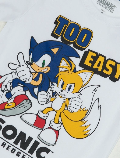 Camiseta Sonic Blanco