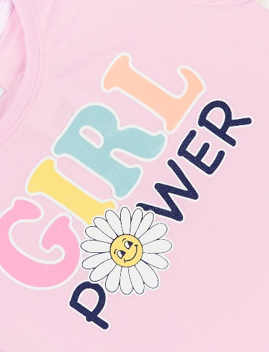 Camiseta Rosada Girl Power