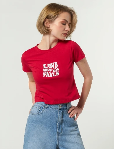 Camiseta Love Roja