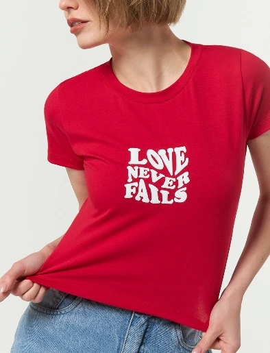 Camiseta Love Roja