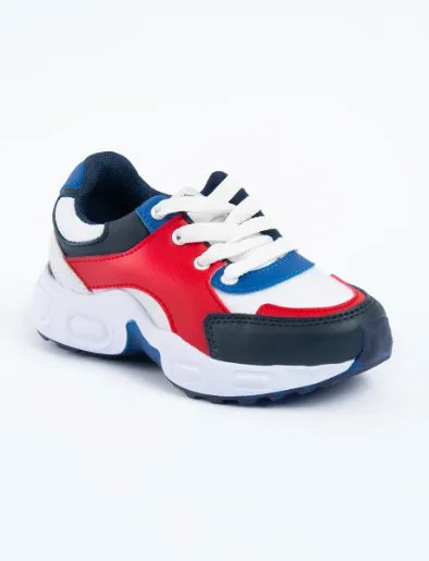 Sneaker Blanco / Rojo con Cordones