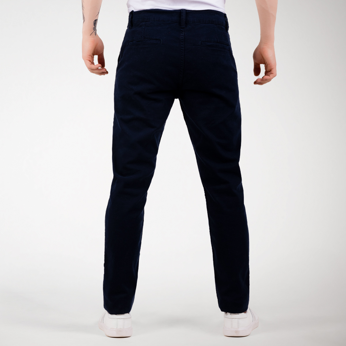 Pantalón drill bolsillos de ribete