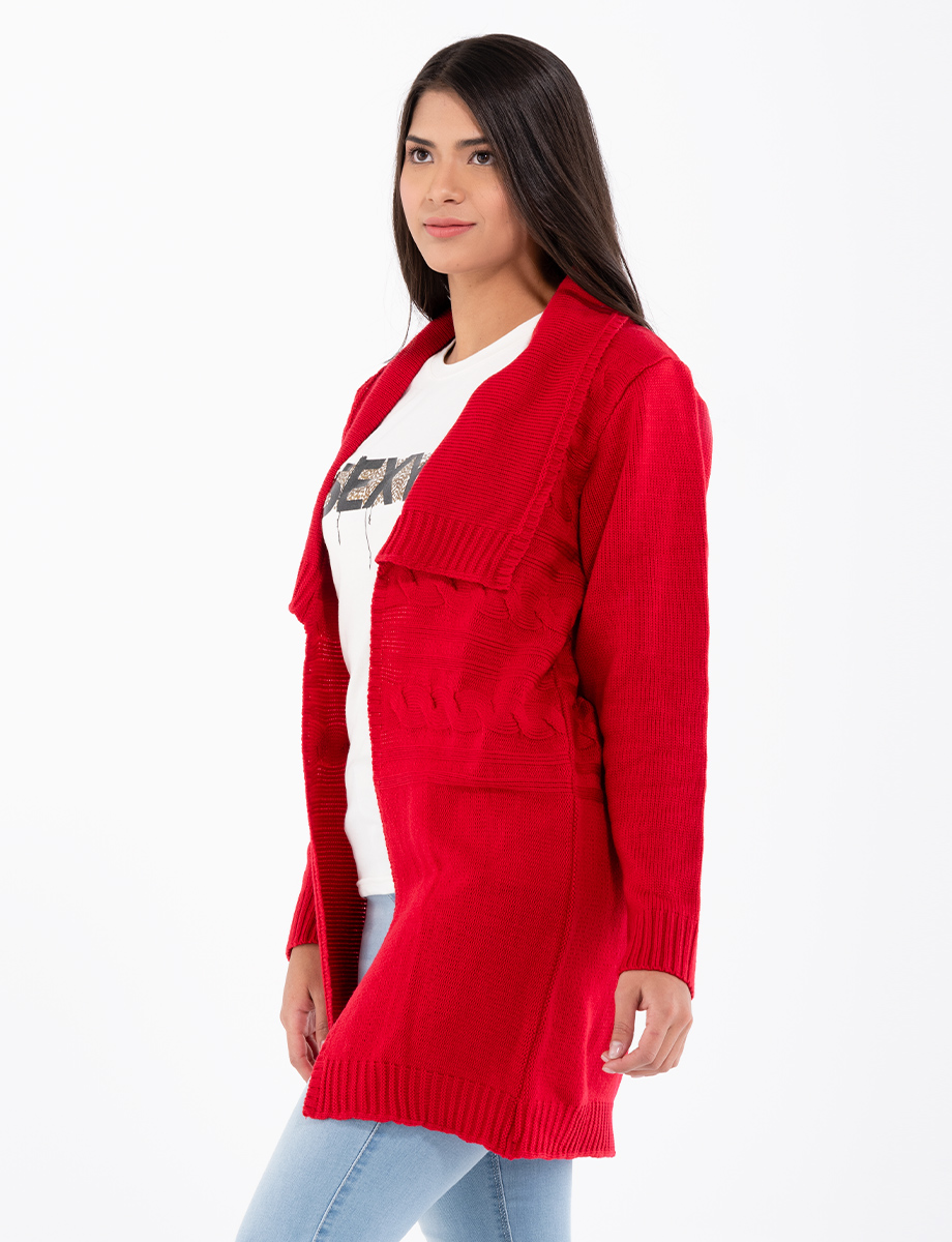 Sweater largo unicolor
