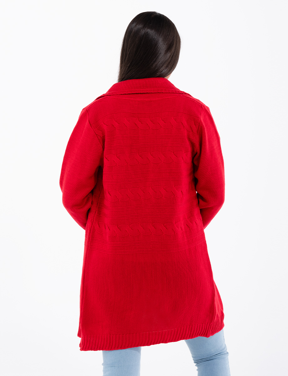 Sweater largo unicolor