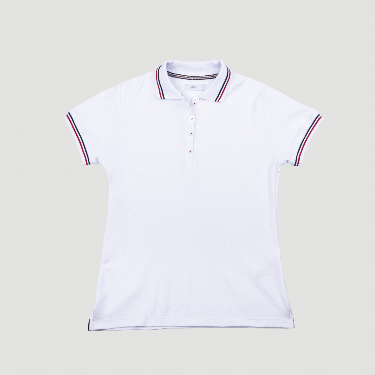 Camiseta con franjas en contraste