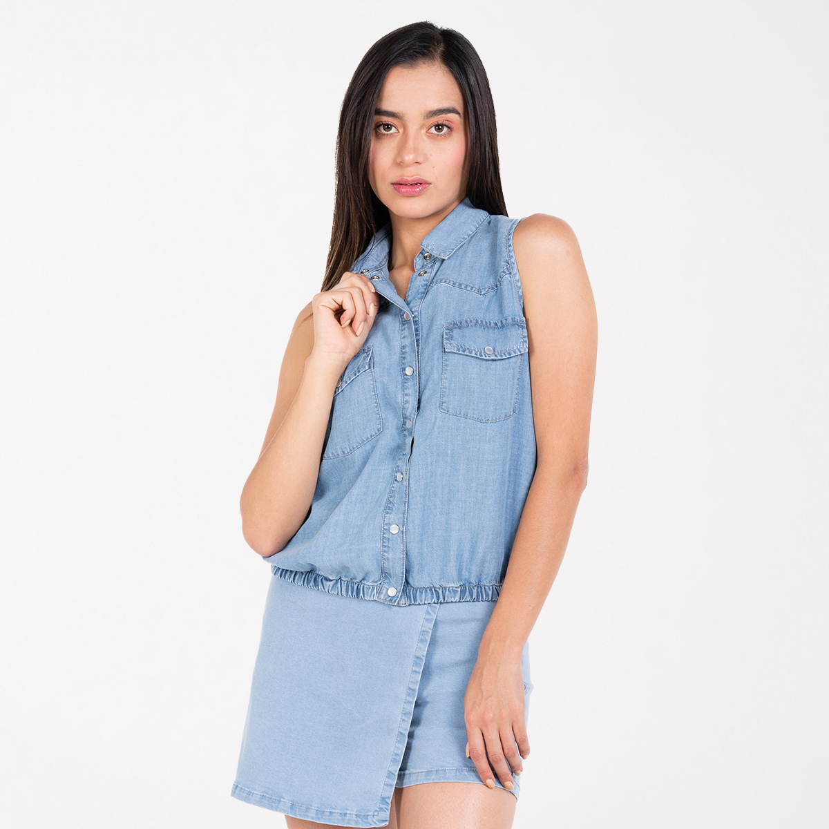 Top camisero denim