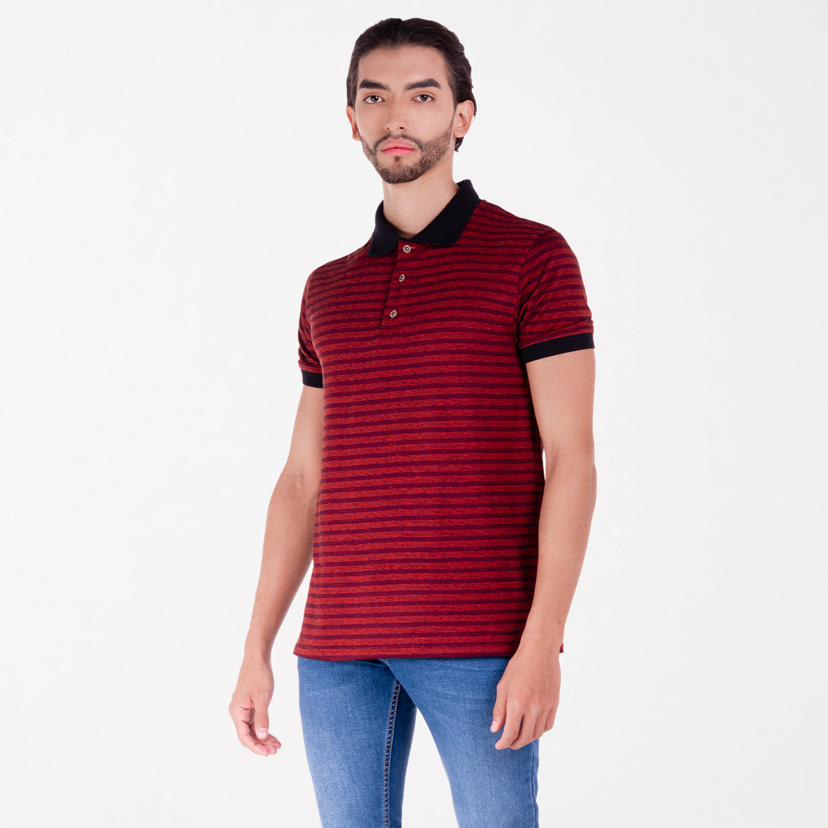 Camiseta polo rayas