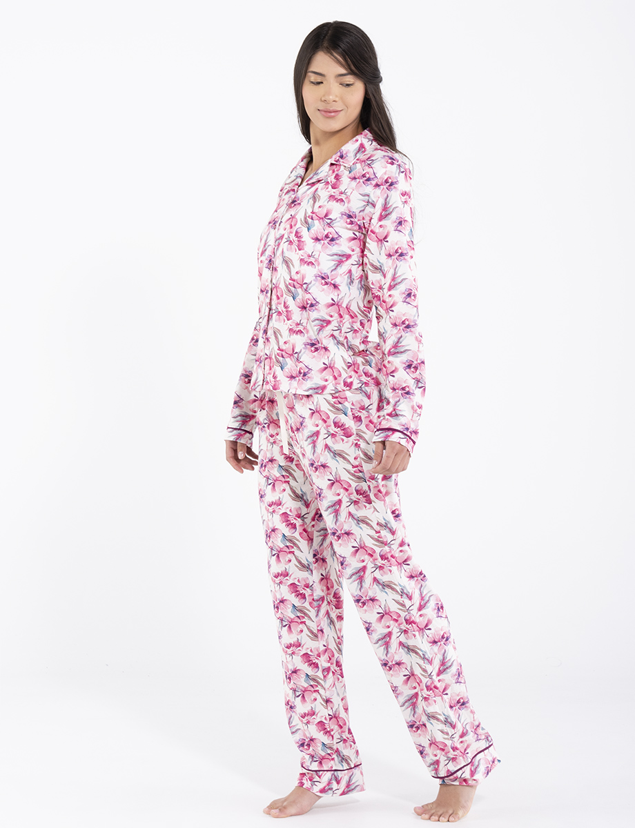 Pijama flores 2 piezas