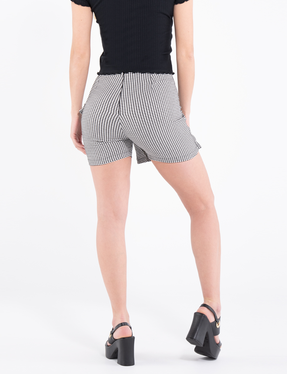 Falda cuadros gris