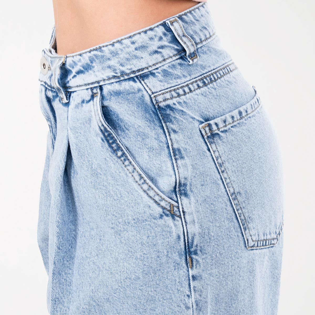 Jean slouchy celeste claro