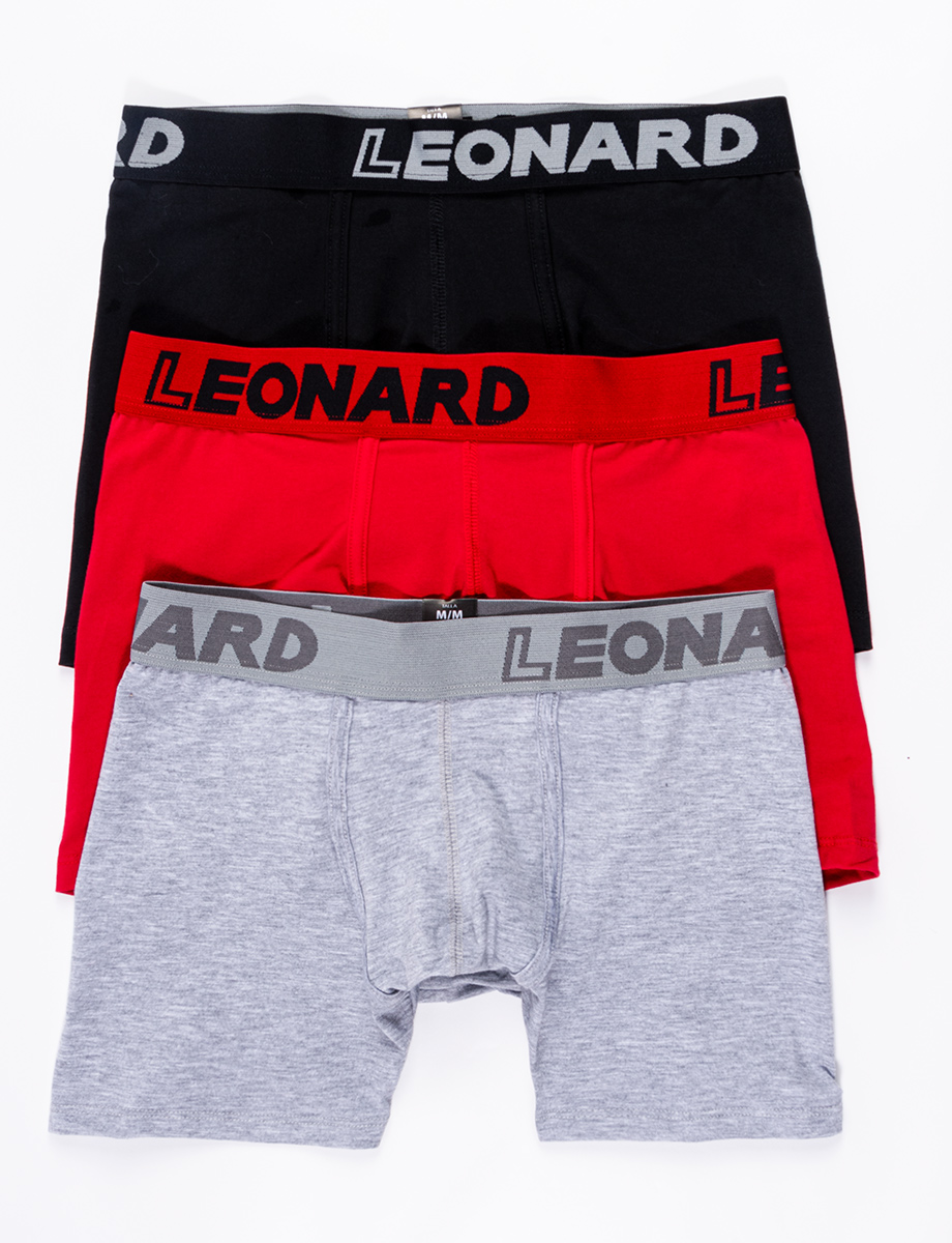 Boxer Leonard pack x3