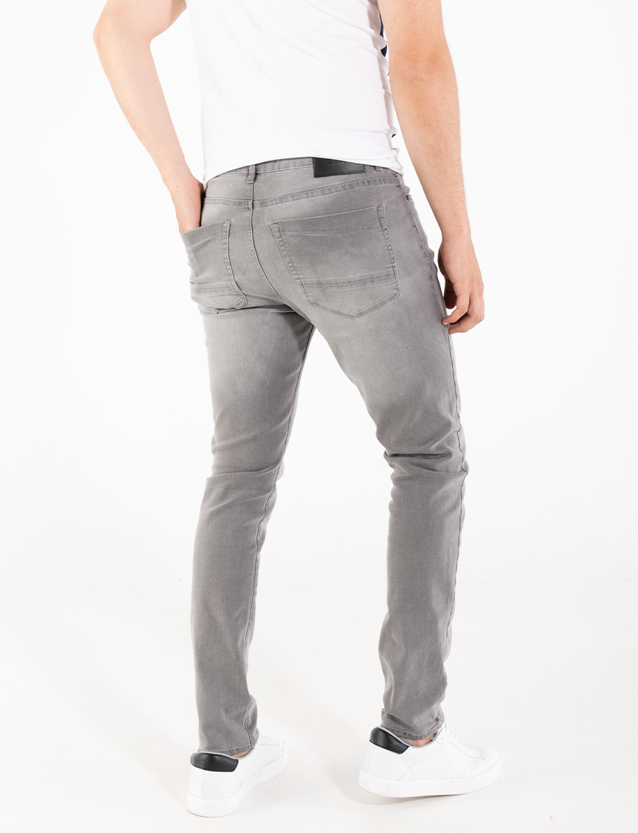 Jean gris 5 bolsillos