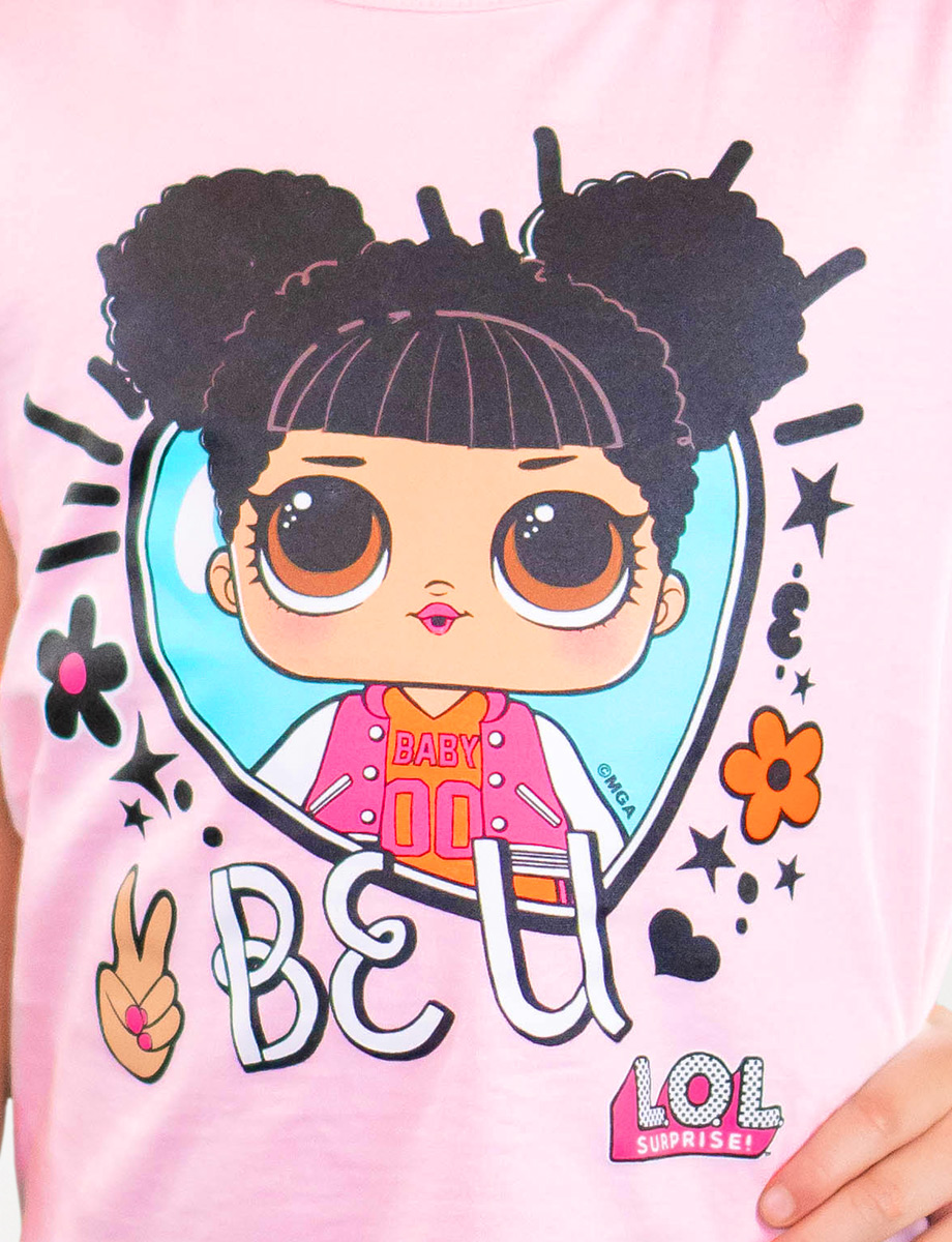 Camiseta LOL rosa