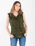 Chaleco largo verde militar