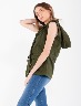 Chaleco largo verde militar