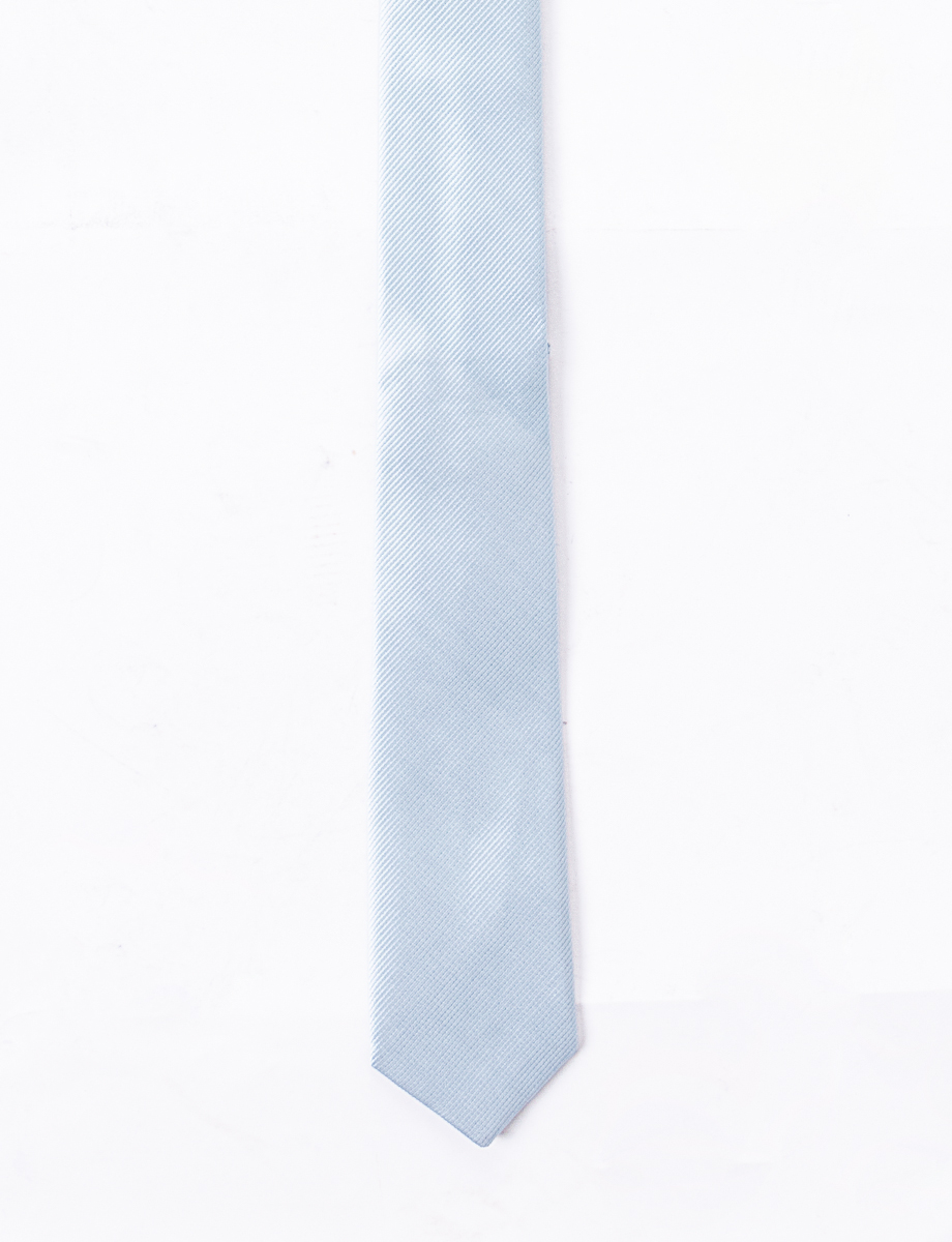Corbata lisa celeste