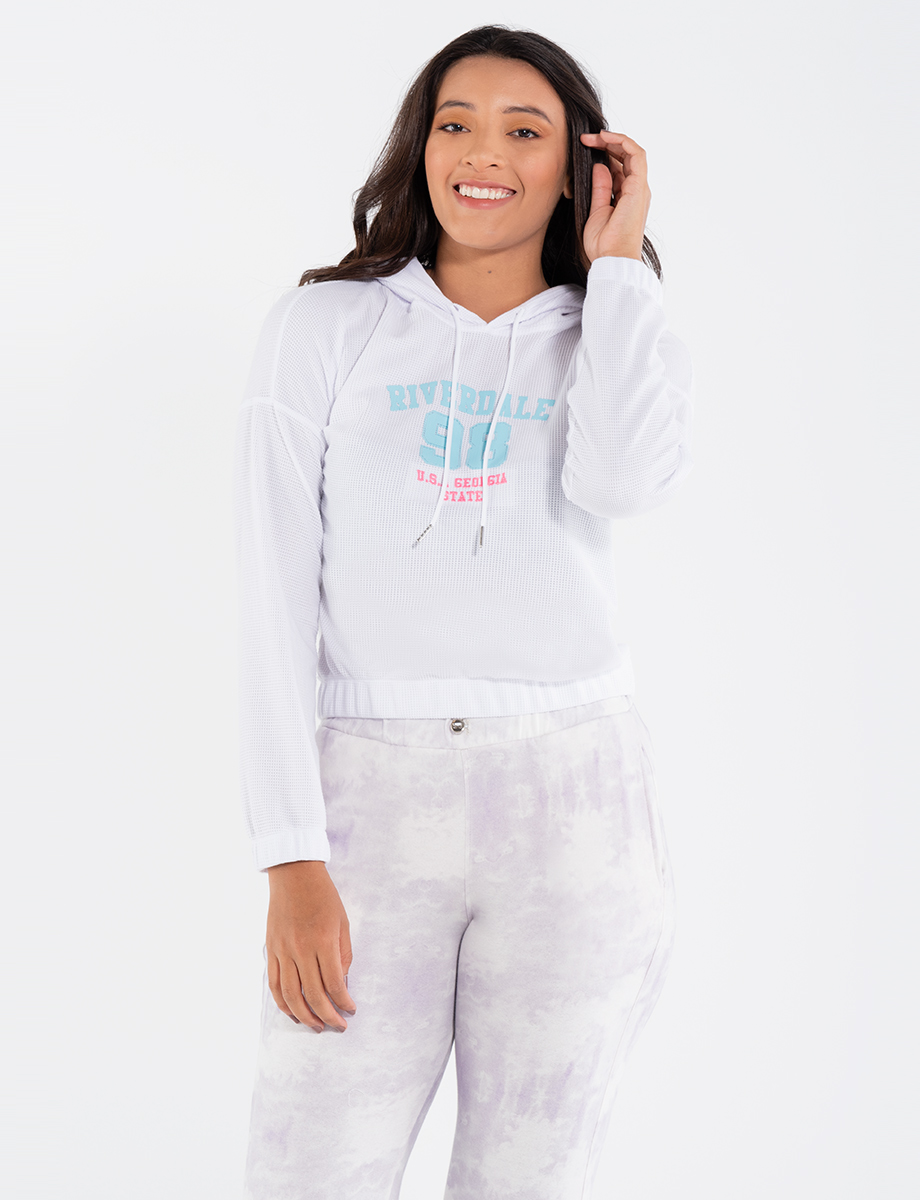 Chompa Riverdale blanca