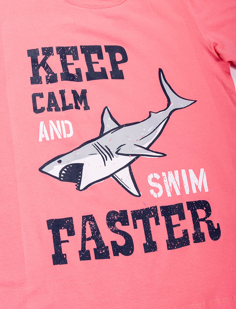 Camiseta Keep Calm coral