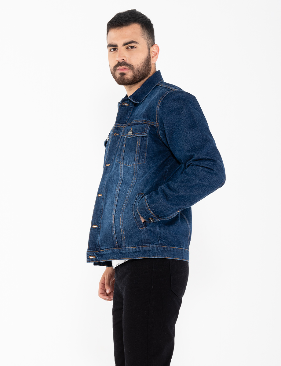 Chaqueta denim con bolsillos