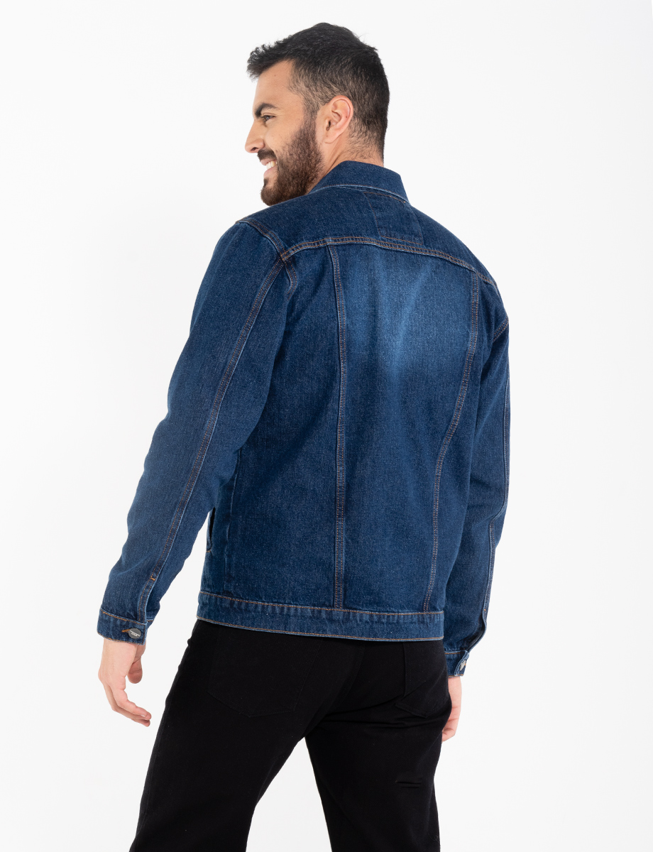 Chaqueta denim con bolsillos