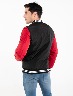 Chaqueta poliéster negro-rojo