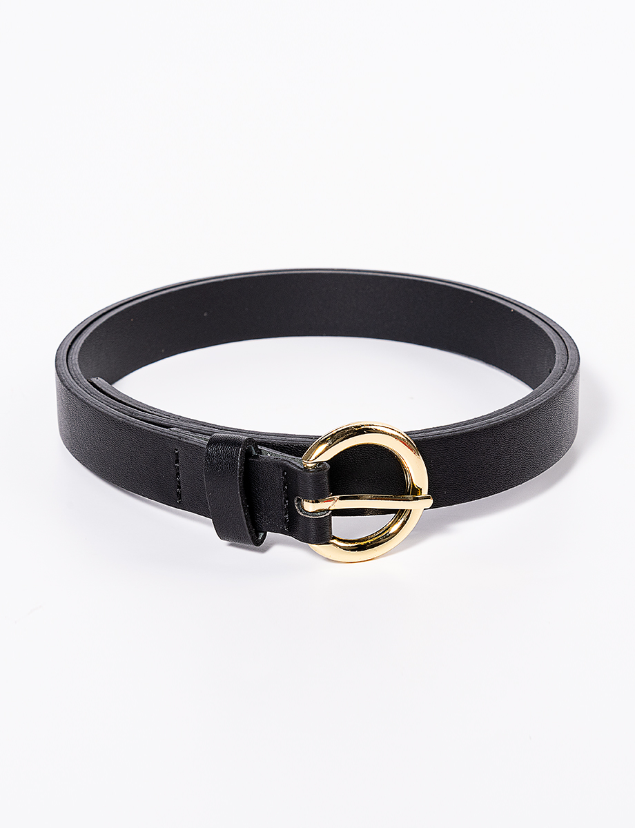 Cinturón fino negro CINTURONES | CINTURONES ACCESORIOS | Moda RM Tienda Online