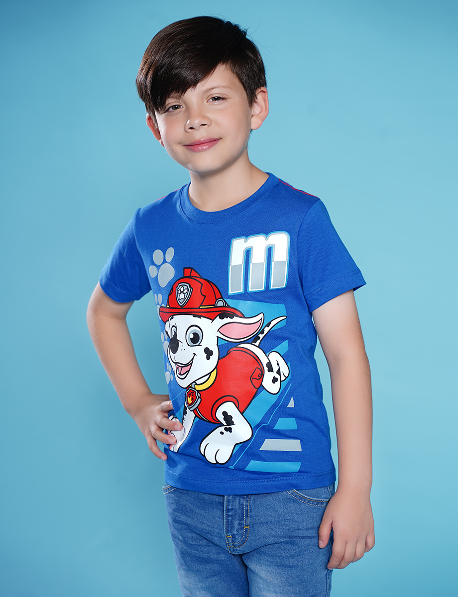 Paw Patrol Camiseta De Manga Corta Para Niños Pequeños, Royal, 5 Años