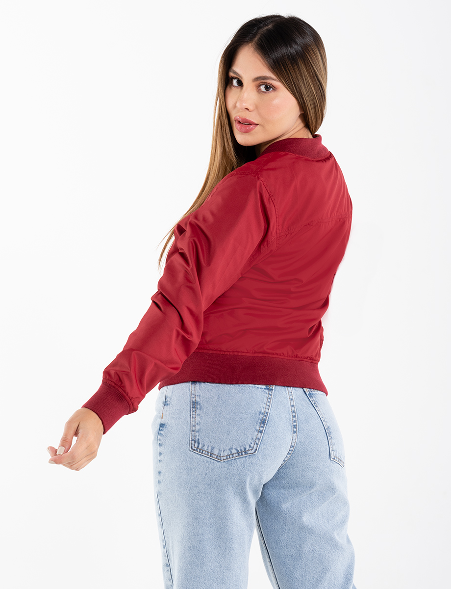 Chaqueta bomber roja