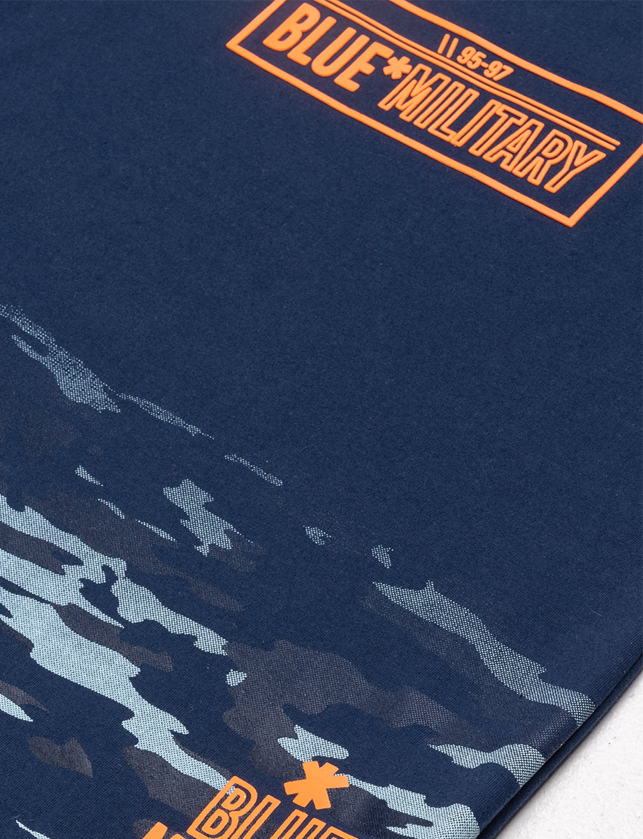 Camiseta militar azul marino