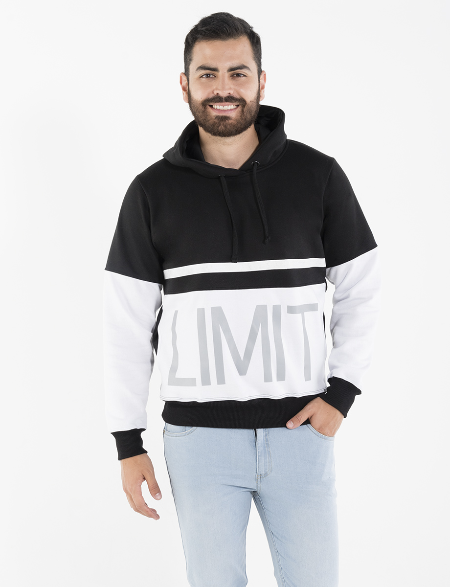 Hoddie blanco-negro