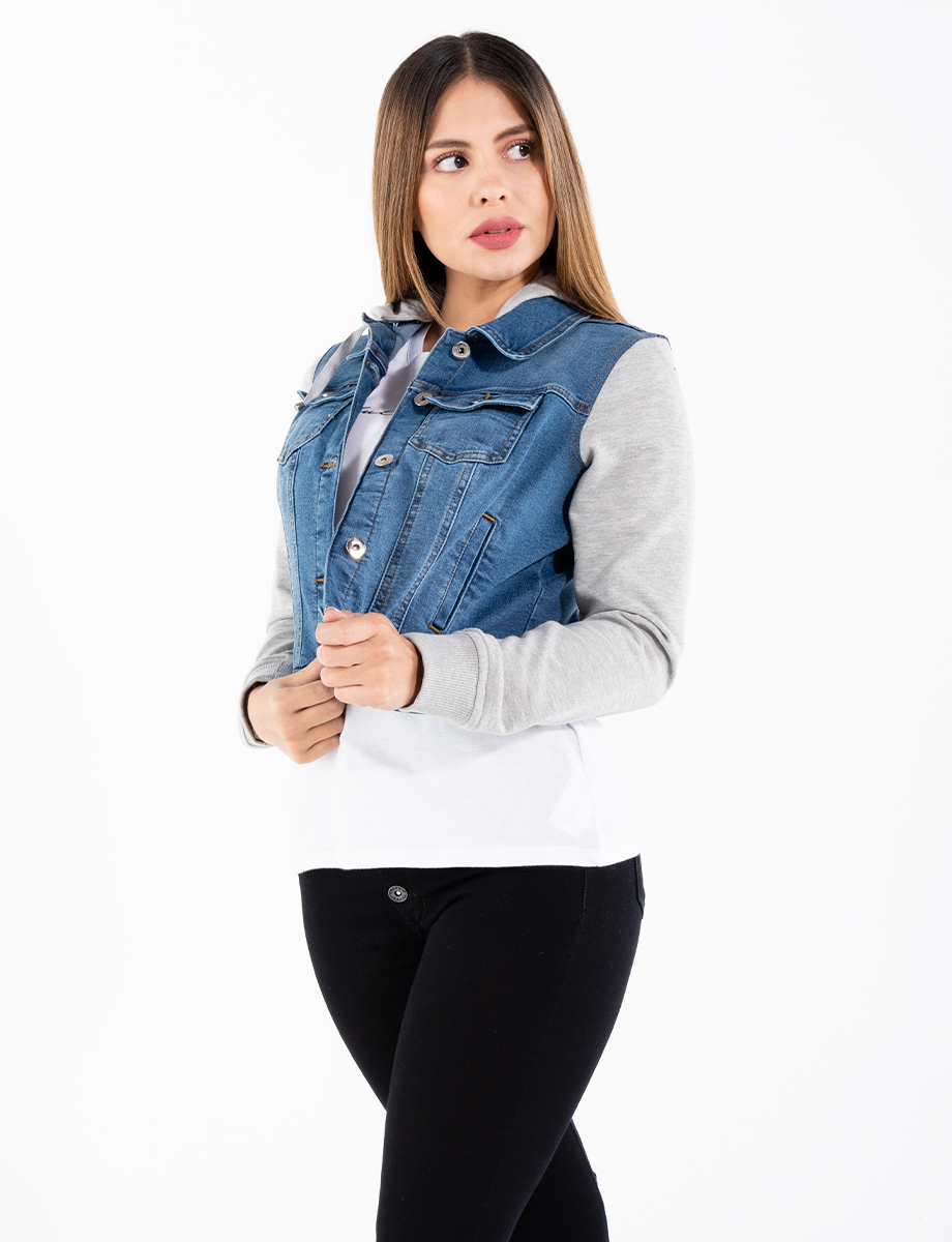 Chompa Jean con capucha