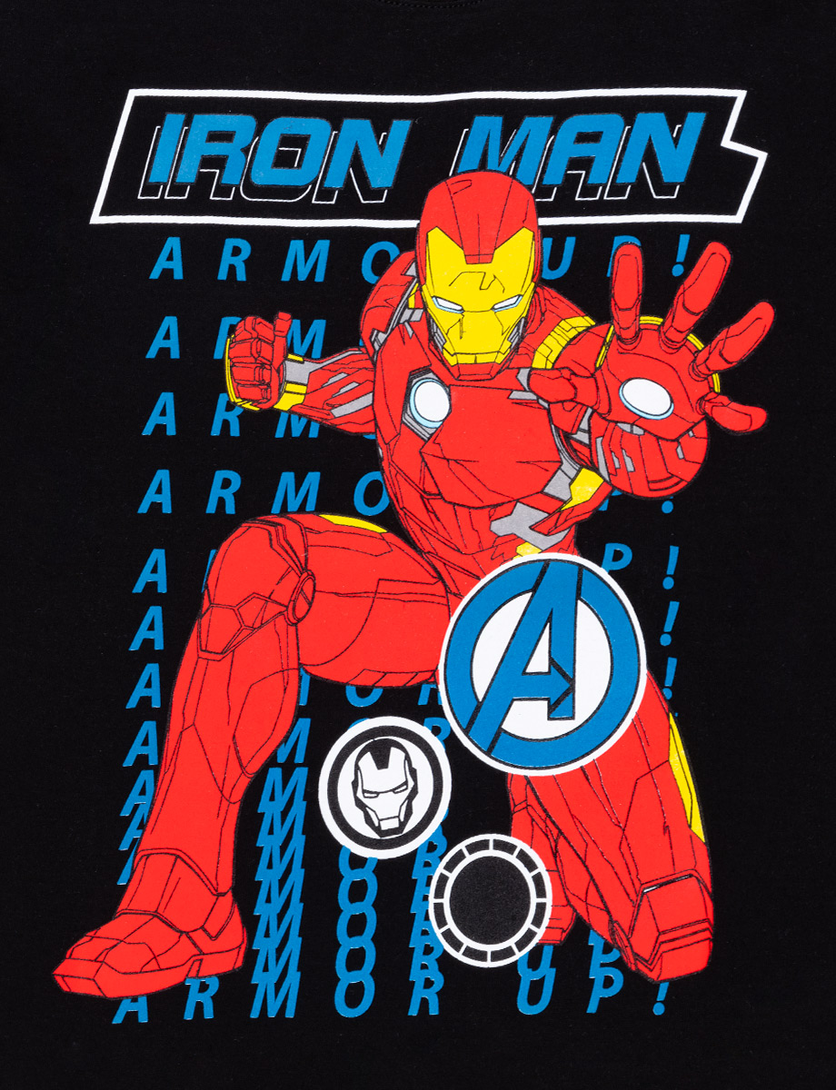 Camiseta Iron Man negra