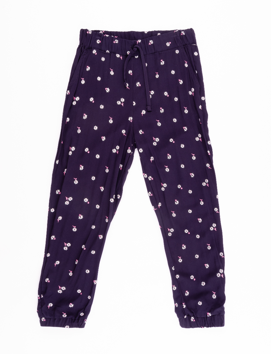 Pantalón en Chalis azul marino