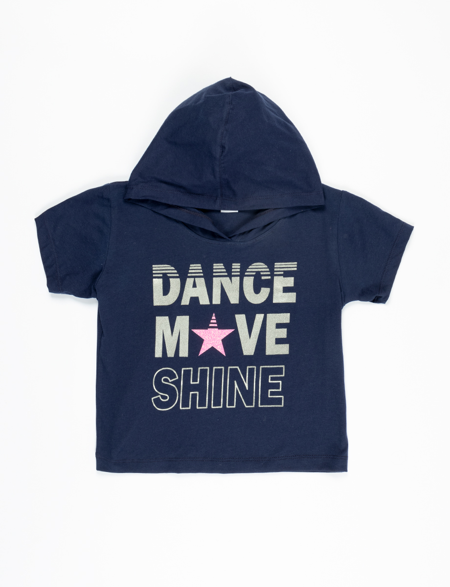 Camiseta capucha dance shine
