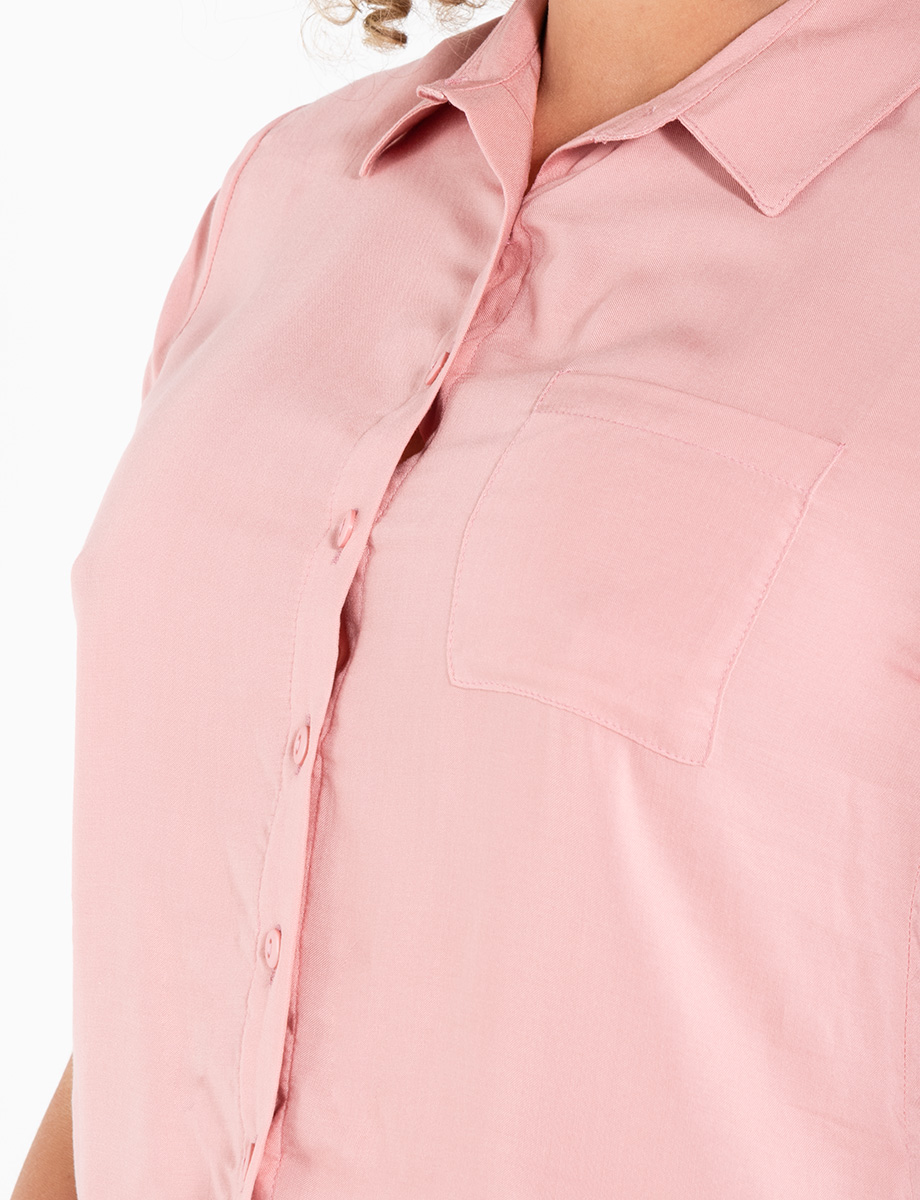 Blusa camisera manga corta