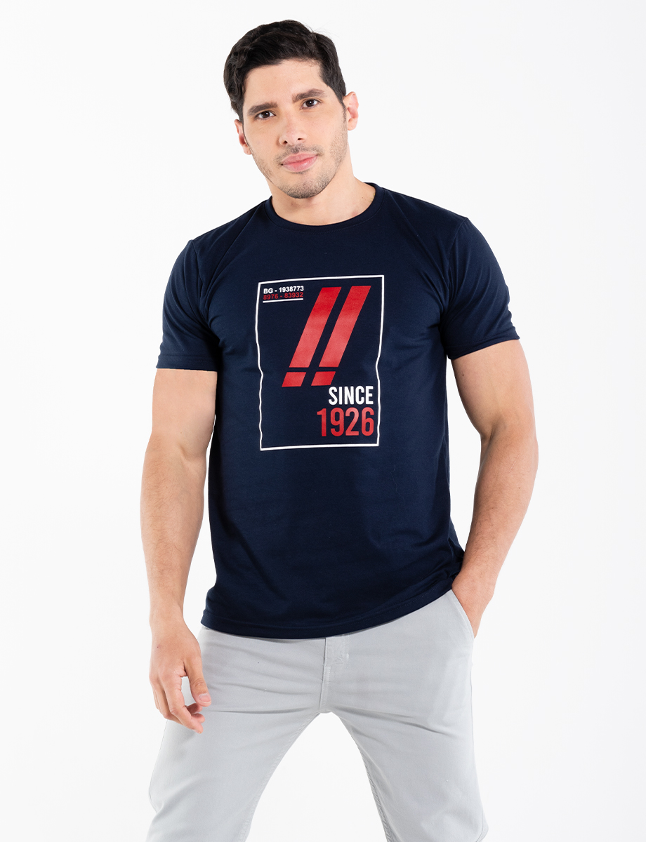 Camiseta Since azul