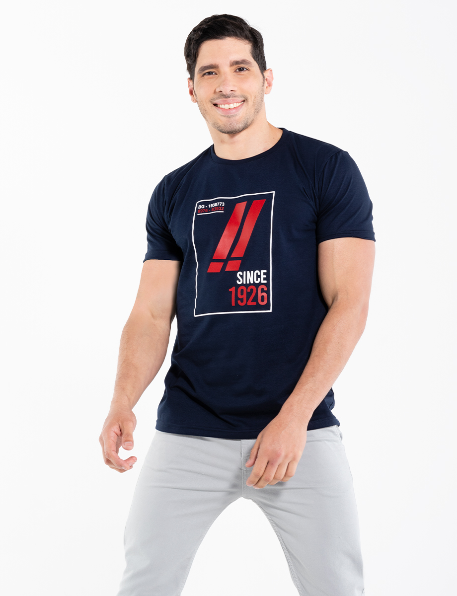 Camiseta Since azul