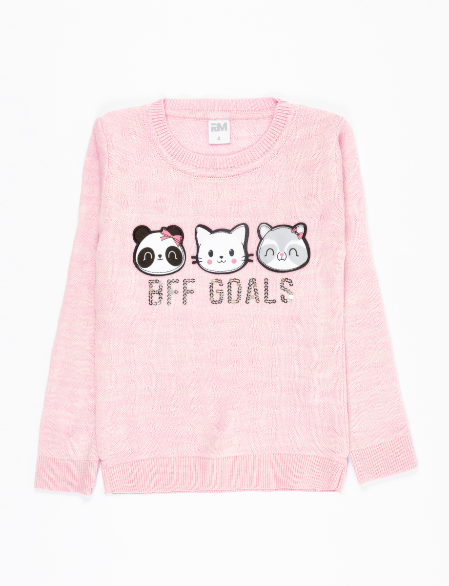 Sweater rosado BFF Goals