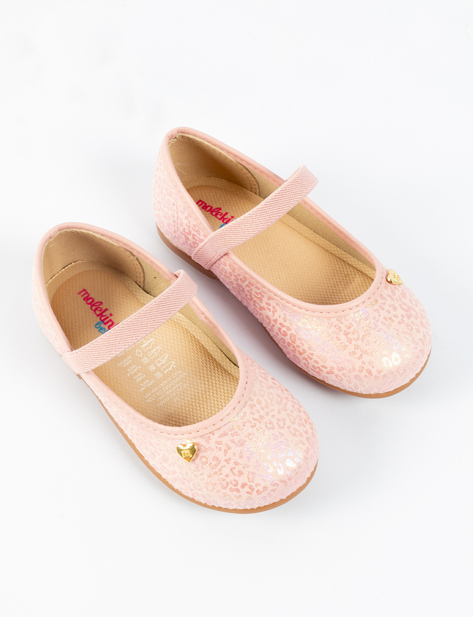 Ballerina animal print rosado