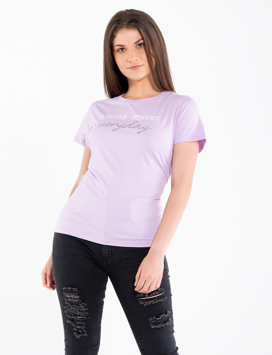 Camiseta Inspire Others lila