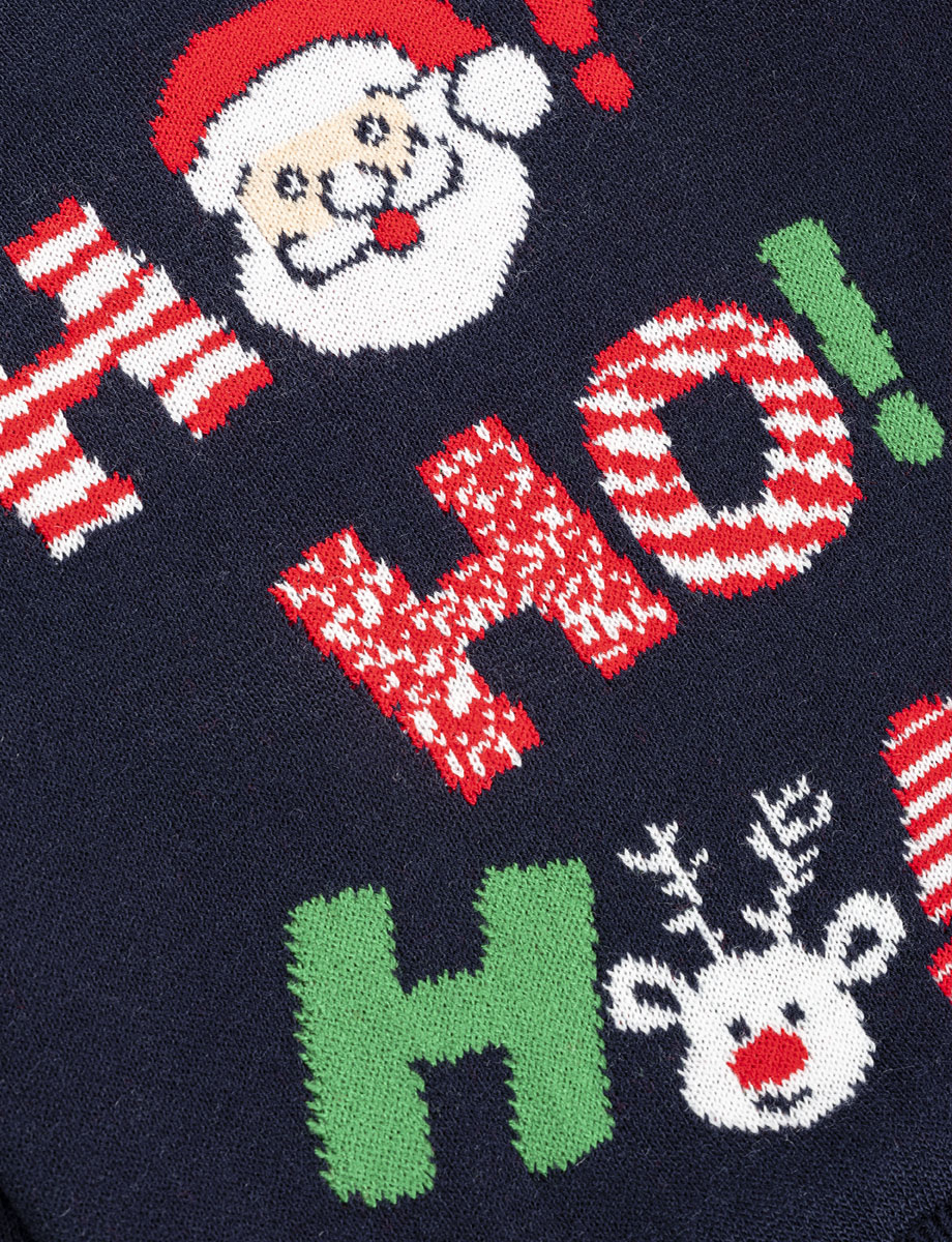 Sweater azul navideño niño