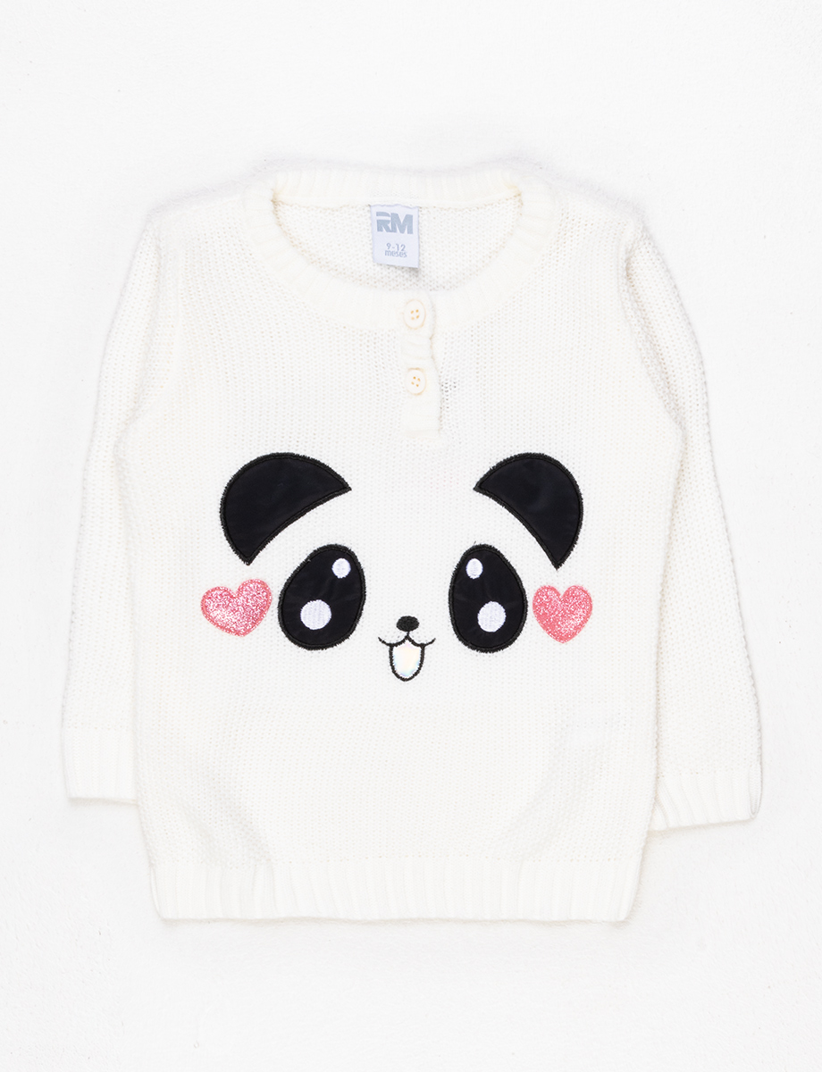 Sweater tejido Panda