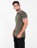 Polo llana verde militar